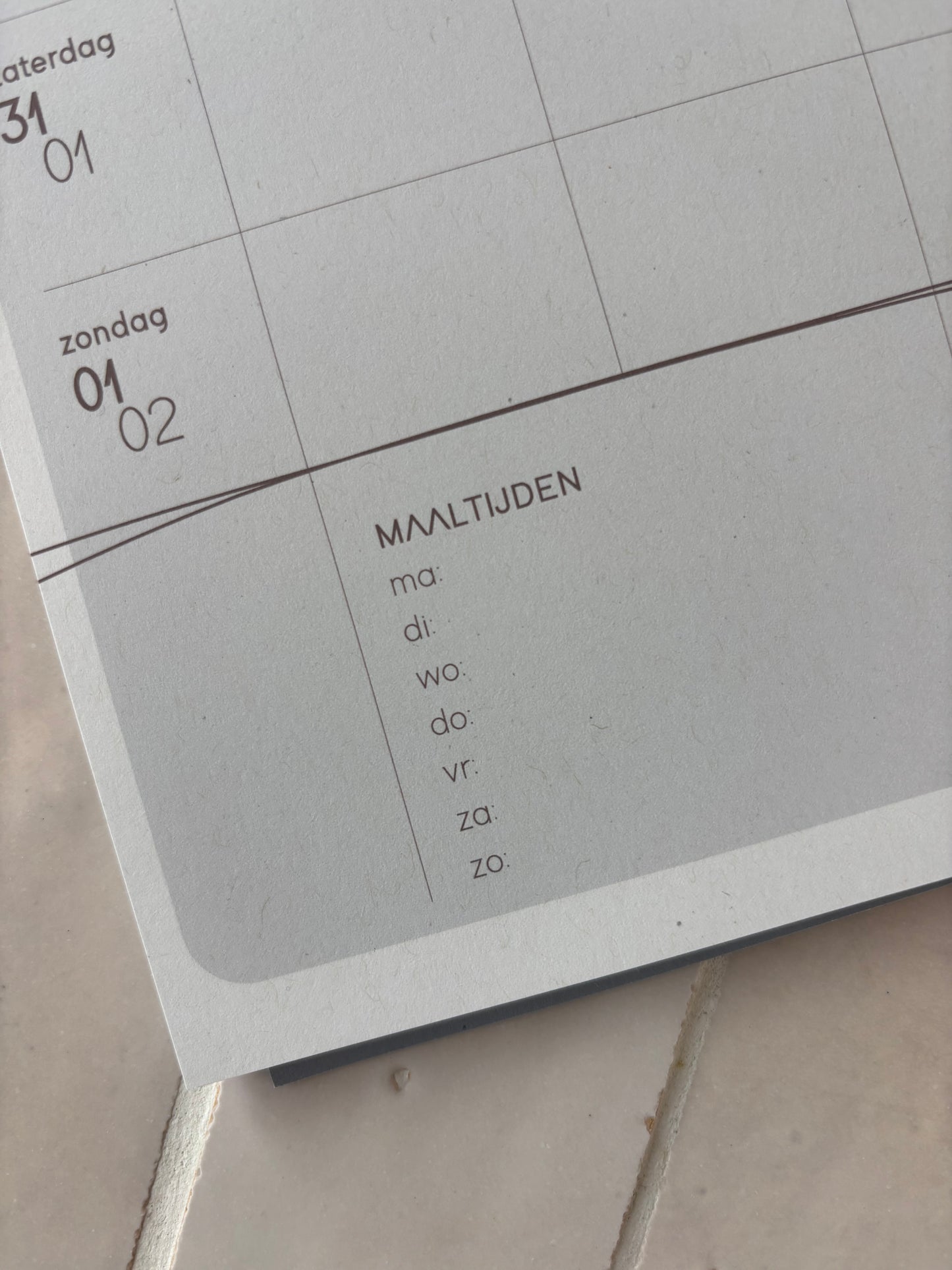 Gezinskalender (per week)